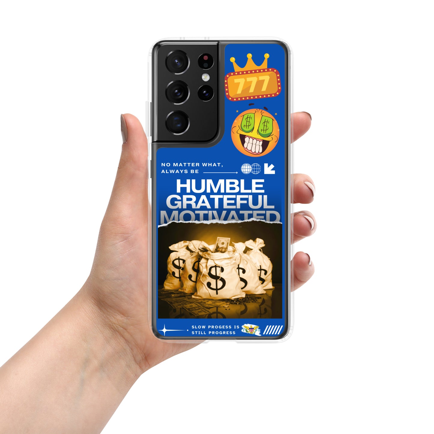 Grateful Hustle Exotic Lifestyle Case for Samsung® (Blue)