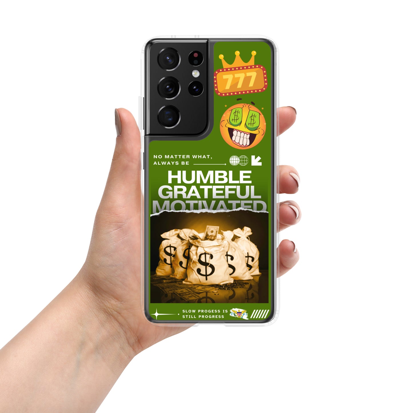 Grateful Hustle Exotic Lifestyle Case for Samsung® (Dark Green)