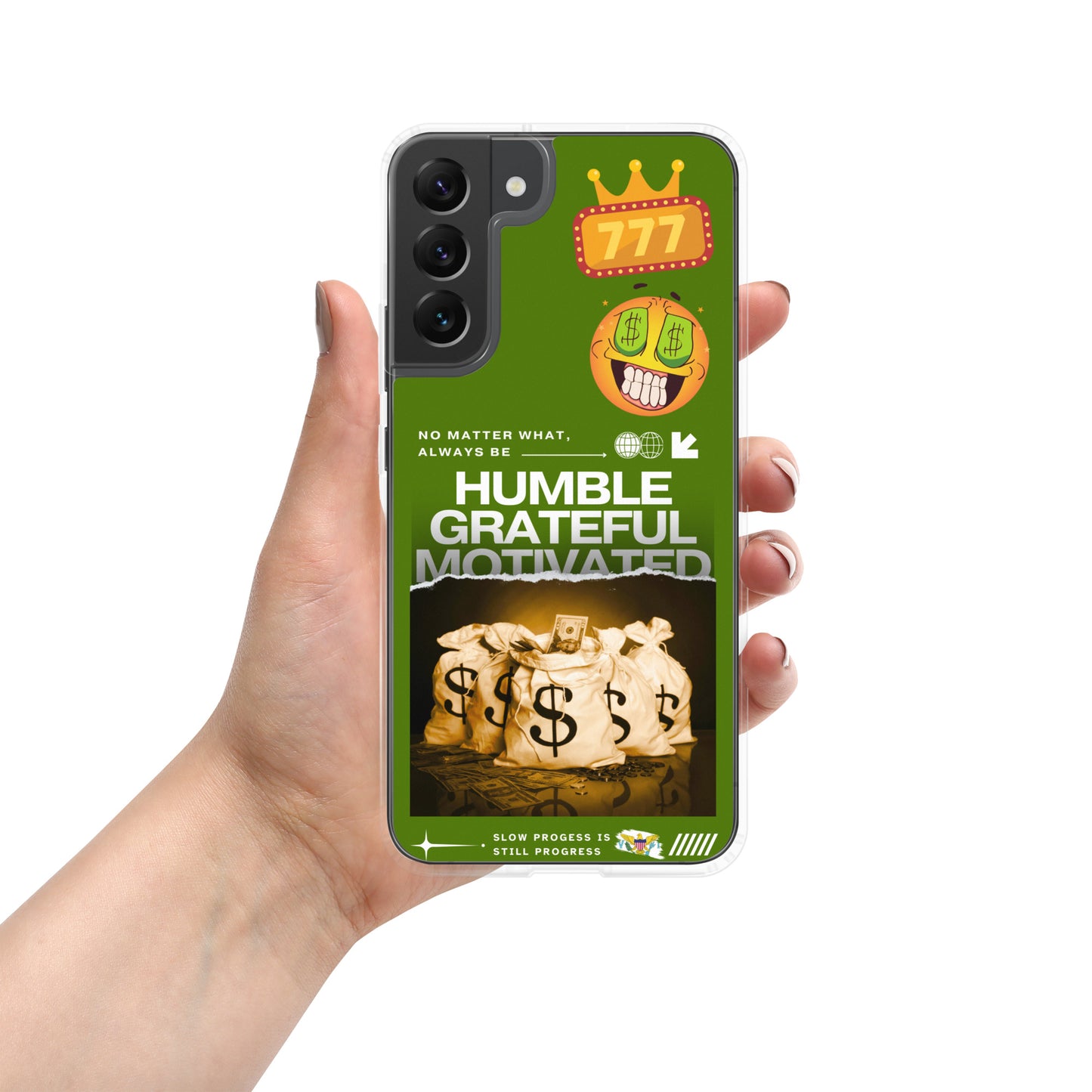 Grateful Hustle Exotic Lifestyle Case for Samsung® (Dark Green)