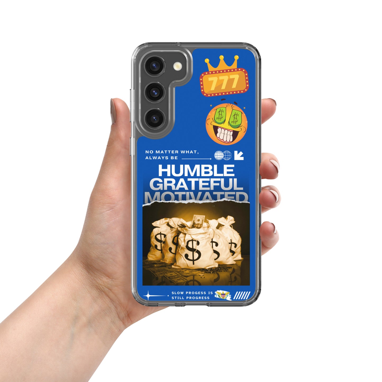 Grateful Hustle Exotic Lifestyle Case for Samsung® (Blue)