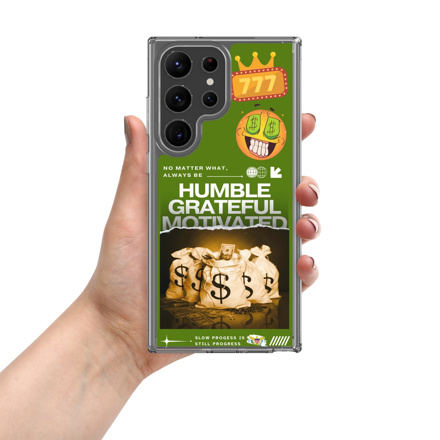 Grateful Hustle Exotic Lifestyle Case for Samsung® (Dark Green)