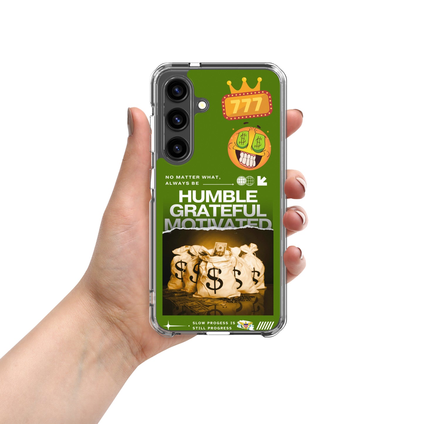 Grateful Hustle Exotic Lifestyle Case for Samsung® (Dark Green)